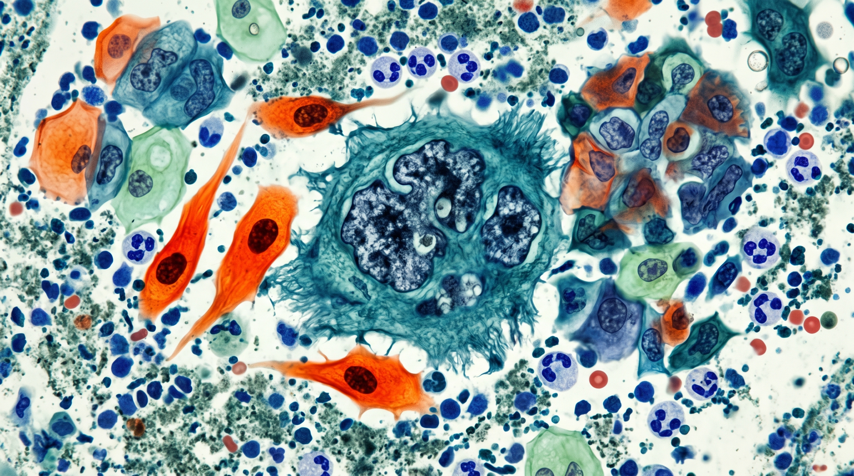 Rendering 3D di carcinoma squamocellulare invasivo della cervice